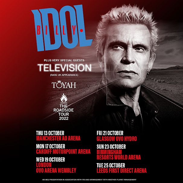 billy idol uk tour support act